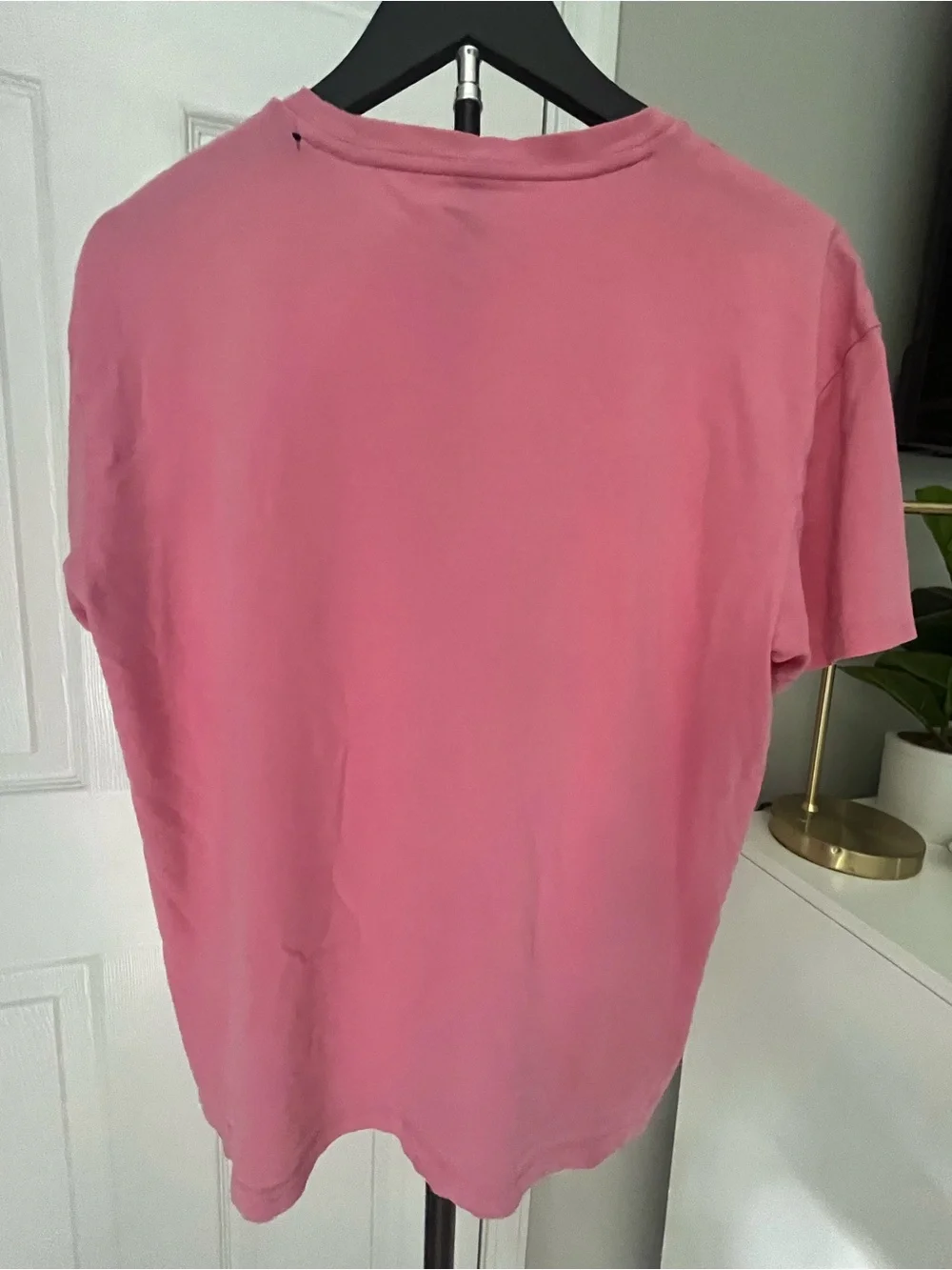 Polo by Ralph Lauren Short Sleeve Pocket Tee in Pink with Navy Pony